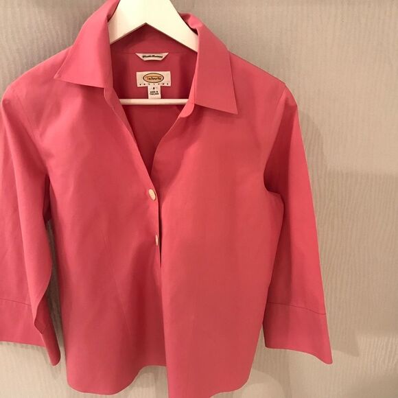 Talbots Tops - Talbots Vibrant Pink Collared Shirt